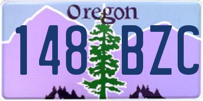 OR license plate 148BZC