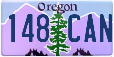 OR license plate 148CAN