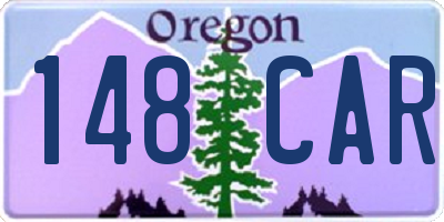 OR license plate 148CAR