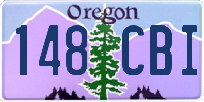OR license plate 148CBI