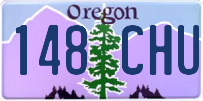 OR license plate 148CHU