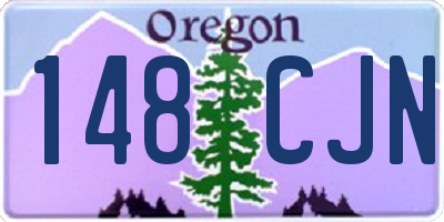 OR license plate 148CJN