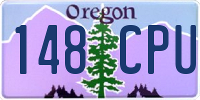 OR license plate 148CPU