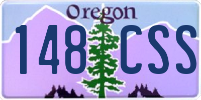 OR license plate 148CSS