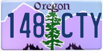 OR license plate 148CTY