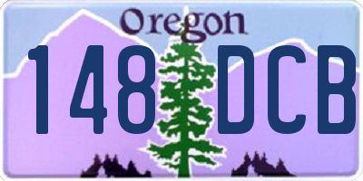 OR license plate 148DCB