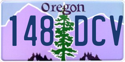 OR license plate 148DCV