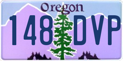 OR license plate 148DVP