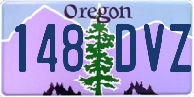 OR license plate 148DVZ