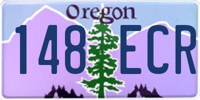 OR license plate 148ECR