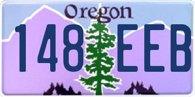 OR license plate 148EEB
