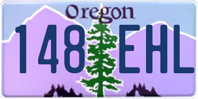 OR license plate 148EHL