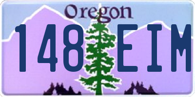 OR license plate 148EIM