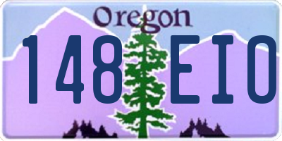 OR license plate 148EIO