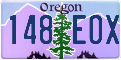 OR license plate 148EOX