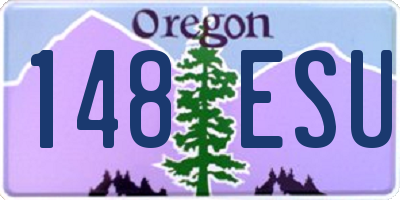 OR license plate 148ESU