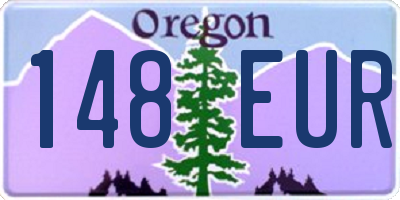 OR license plate 148EUR