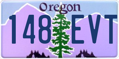 OR license plate 148EVT