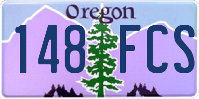 OR license plate 148FCS