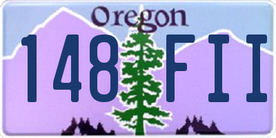 OR license plate 148FII