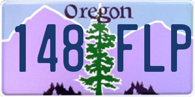 OR license plate 148FLP