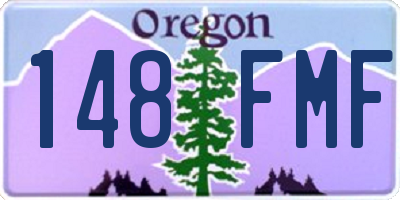 OR license plate 148FMF