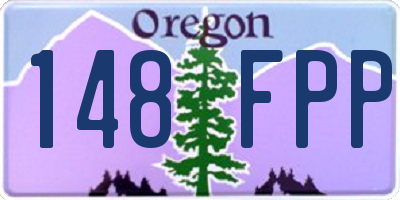 OR license plate 148FPP