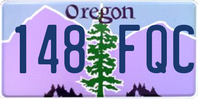 OR license plate 148FQC
