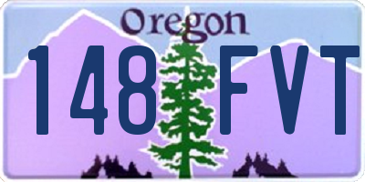 OR license plate 148FVT