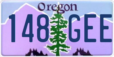 OR license plate 148GEE