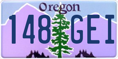OR license plate 148GEI