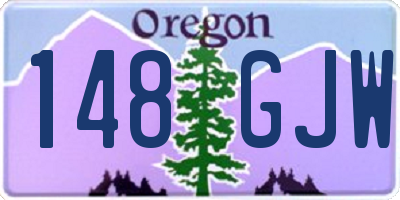 OR license plate 148GJW