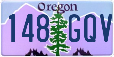 OR license plate 148GQV