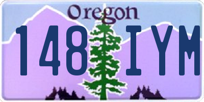 OR license plate 148IYM