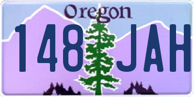 OR license plate 148JAH