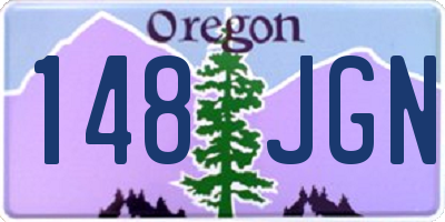 OR license plate 148JGN
