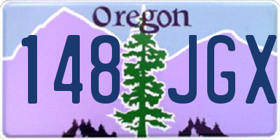 OR license plate 148JGX