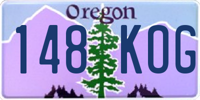 OR license plate 148KOG