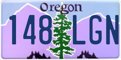 OR license plate 148LGN