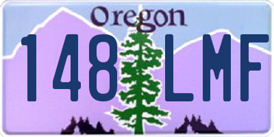 OR license plate 148LMF