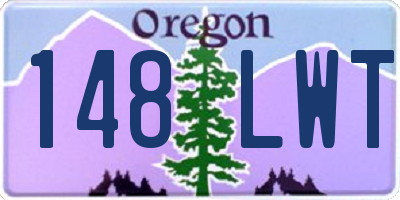OR license plate 148LWT