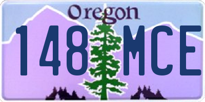 OR license plate 148MCE