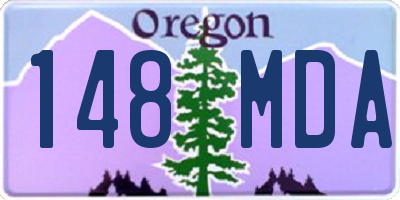 OR license plate 148MDA