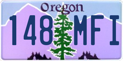 OR license plate 148MFI