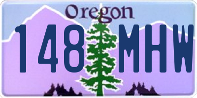 OR license plate 148MHW