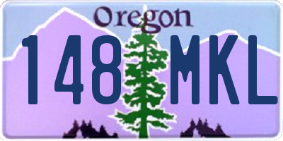 OR license plate 148MKL