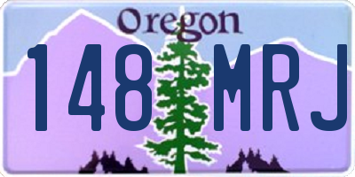 OR license plate 148MRJ