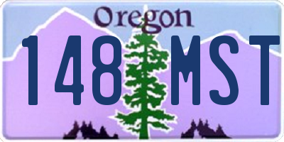 OR license plate 148MST