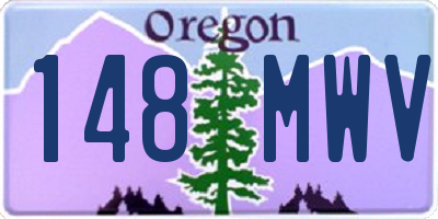OR license plate 148MWV