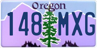 OR license plate 148MXG
